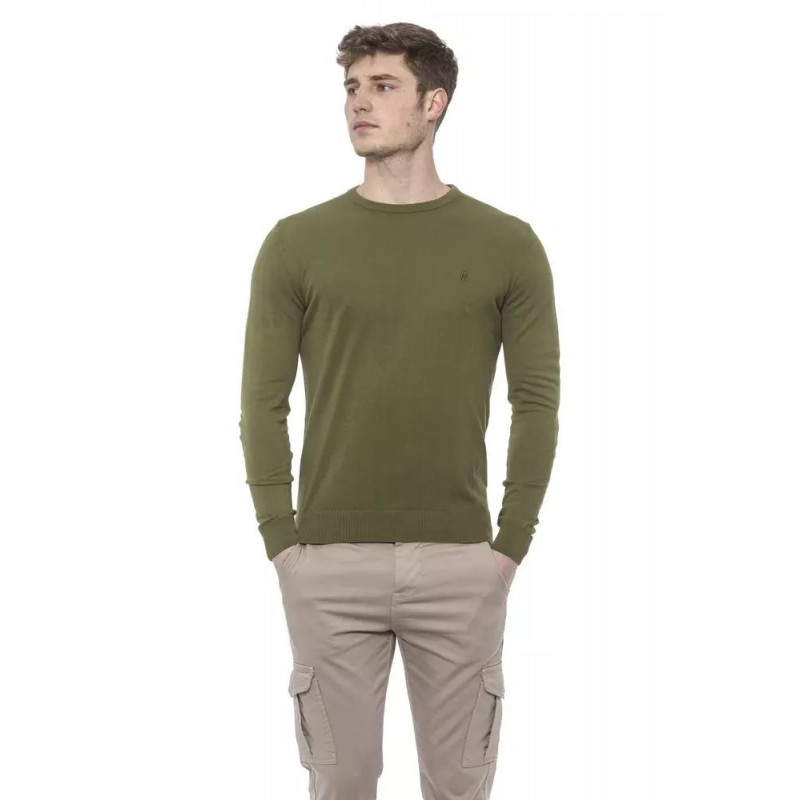 Maglione in cotone verde - XL