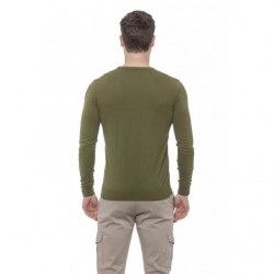 Maglione in cotone verde - XL