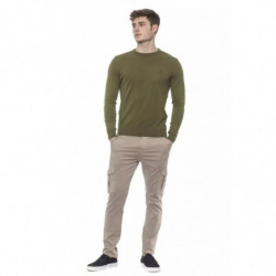 Maglione in cotone verde - XL