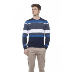 Maglione in cotone blu - S