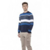 Maglione in cotone blu - S