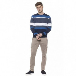 Maglione in cotone blu - S