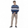 Maglione in cotone blu - S