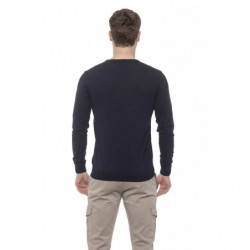 Maglione in cotone blu - L