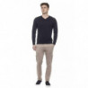 Maglione in cotone blu - L