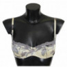Intimo reggiseno balconcino in pizzo grigio beige - IT2 - S
