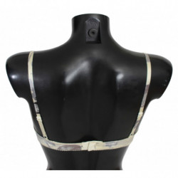 Intimo reggiseno balconcino in pizzo grigio beige - IT2 - S