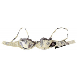 Intimo reggiseno balconcino in pizzo grigio beige - IT2 - S