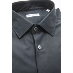 Camicia in cotone nero - XL