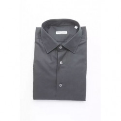 Camicia in cotone nero - XXL