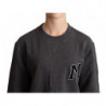 Maglione pullover da donna ricamato grigio - IT38 - S