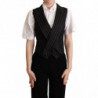 Gilet gilet con stampa leopardata marrone nero - IT40-S
