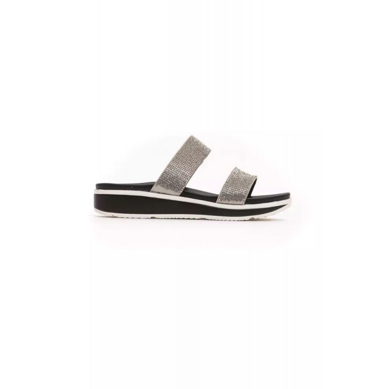 Sandalo in materiale esterno argento - EU36/US6