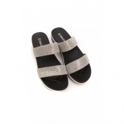 Sandalo in materiale esterno argento - EU36/US6