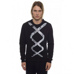 Maglione in cotone bianco e...