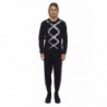 Maglione in cotone bianco e nero - XS