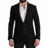 Blazer da uomo cappotto monopetto nero - IT50 - L