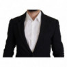 Blazer da uomo cappotto monopetto nero - IT50 - L