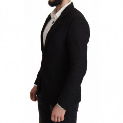 Blazer da uomo cappotto monopetto nero - IT50 - L