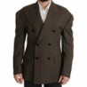 Blazer doppiopetto a righe multicolori - IT50 - L