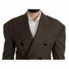 Blazer doppiopetto a righe multicolori - IT50 - L