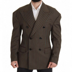Blazer doppiopetto a righe multicolori - IT50 - L