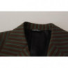 Blazer doppiopetto a righe multicolori - IT50 - L