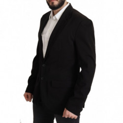 Blazer cappotto monopetto in lana nera - IT50 - L
