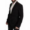 Blazer cappotto monopetto in lana nera - IT50 - L