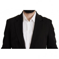 Blazer cappotto monopetto in lana nera - IT50 - L