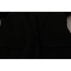 Blazer cappotto monopetto in lana nera - IT50 - L