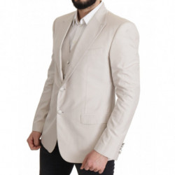 Blazer 2 pezzi monopetto in seta grigia - IT54 - XL