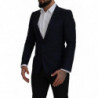 Blazer cappotto monopetto in lana blu - IT46 - S