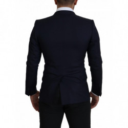 Blazer cappotto monopetto in lana blu - IT46 - S
