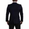Blazer cappotto monopetto in lana blu - IT46 - S