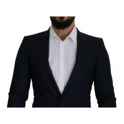 Blazer cappotto monopetto in lana blu - IT46 - S