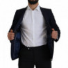 Blazer cappotto monopetto in lana blu - IT46 - S