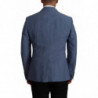 Giacca blazer blu monopetto con logo - IT48 - M