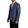 Giacca blazer blu monopetto con logo - IT48 - M