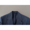 Giacca blazer blu monopetto con logo - IT48 - M