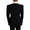 Giacca blazer doppiopetto in lana nera - IT48 - M