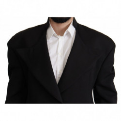 Blazer giacca monopetto in lana nera - IT50 - L