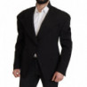 Blazer giacca monopetto in lana nera - IT50 - L