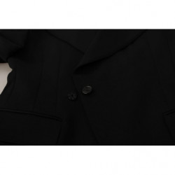 Blazer giacca monopetto in lana nera - IT50 - L