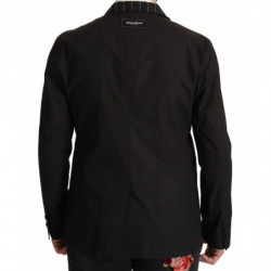 Giacca blazer monopetto in cotone nero - IT52 - L
