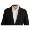 Giacca blazer monopetto in cotone nero - IT52 - L