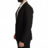 Giacca blazer monopetto in cotone nero - IT48 - M