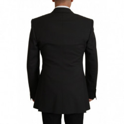 Blazer monopetto in lana nera v - IT48 - M