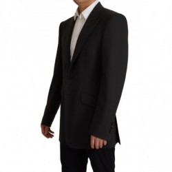 Blazer monopetto in lana nera v - IT48 - M
