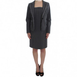 Set abito tubino e giacca elasticizzata grigia - IT48 - XL